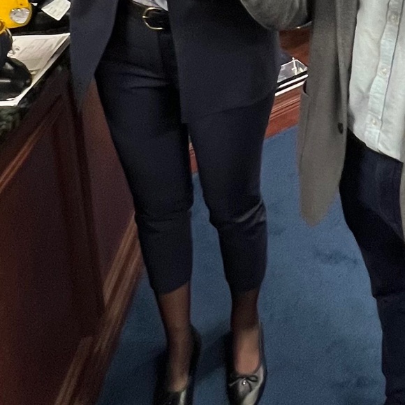 Theory Treeca cropped Pant in Good Wool - Picture 2 of 3